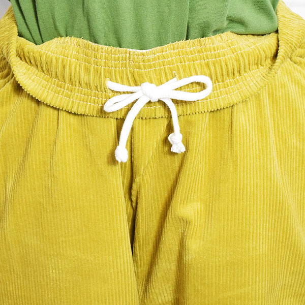 COOKMAN クックマン Chef Pants Semiwide Corduroy FAT Yellow -YELLOW- メンズ パンツ シェフパンツ atfpts
