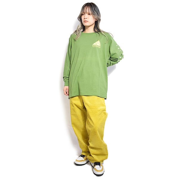COOKMAN クックマン Chef Pants Semiwide Corduroy FAT Yellow -YELLOW- メンズ パンツ シェフパンツ atfpts