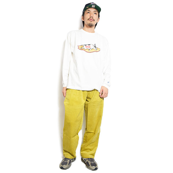 COOKMAN クックマン Chef Pants Semiwide Corduroy FAT Yellow -YELLOW- メンズ パンツ シェフパンツ atfpts