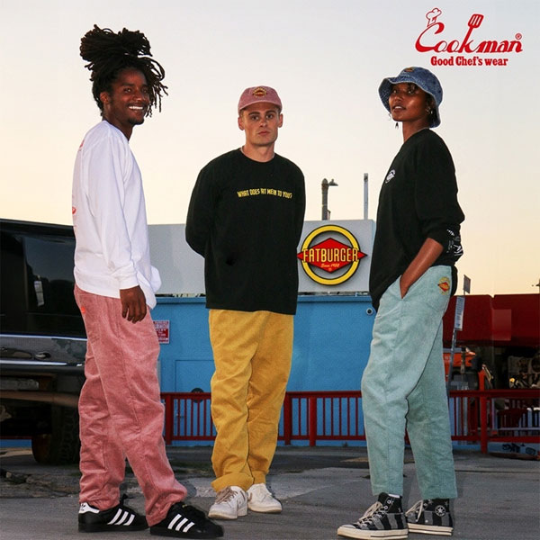 COOKMAN クックマン Chef Pants Semiwide Corduroy FAT Yellow -YELLOW- メンズ パンツ シェフパンツ atfpts