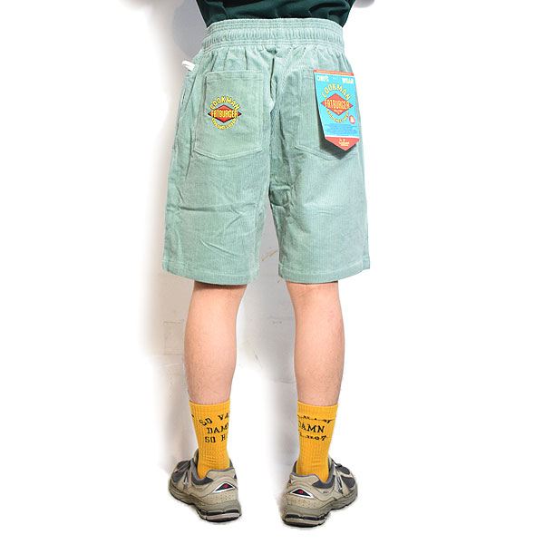 COOKMAN クックマン Chef Pants Short Front Pocket Corduroy FAT Blue -BLUE- メンズ ショートパンツ シェフパンツ atfpts