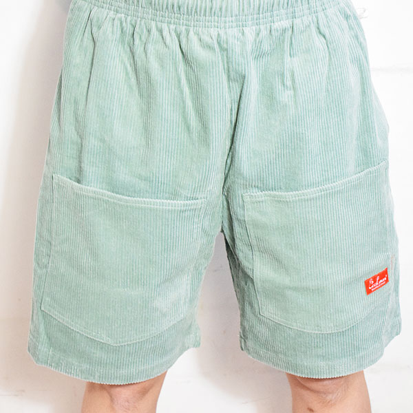 COOKMAN クックマン Chef Pants Short Front Pocket Corduroy FAT Blue -BLUE- メンズ ショートパンツ シェフパンツ atfpts