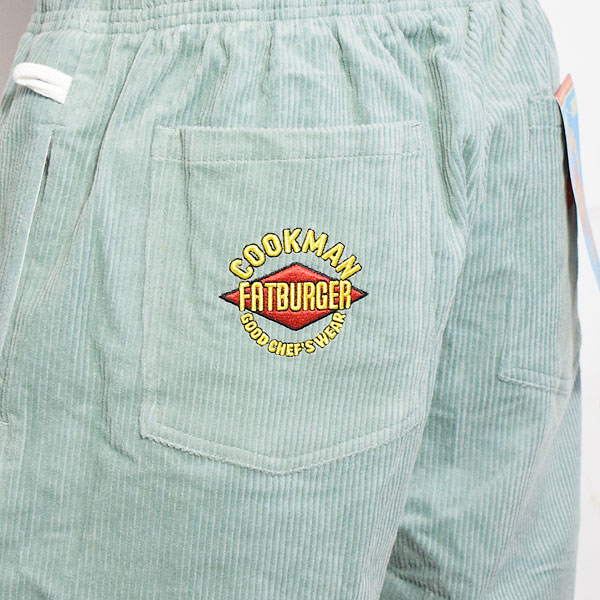 COOKMAN クックマン Chef Pants Short Front Pocket Corduroy FAT Blue -BLUE- メンズ ショートパンツ シェフパンツ atfpts
