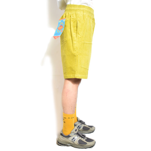 COOKMAN クックマン Chef Pants Short Front Pocket Corduroy FAT Yellow -YELLOW- メンズ ショートパンツ シェフパンツ atfpts
