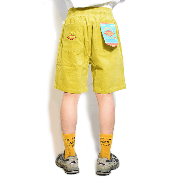 COOKMAN クックマン Chef Pants Short Front Pocket Corduroy FAT Yellow -YELLOW- メンズ ショートパンツ シェフパンツ atfpts