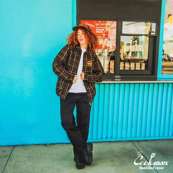 COOKMAN クックマン Delivery Jacket FAT Tartan Check -RED- メンズ ジャケット デリバリージャケット アウター 送料無料 atfjkt