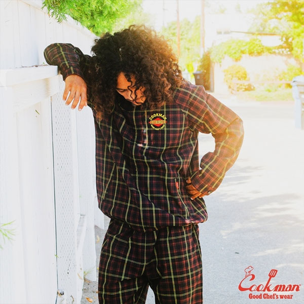 COOKMAN クックマン Delivery Jacket FAT Tartan Check -RED- メンズ ジャケット デリバリージャケット アウター 送料無料 atfjkt