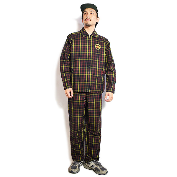 COOKMAN クックマン Delivery Jacket FAT Tartan Check -RED- メンズ ジャケット デリバリージャケット アウター 送料無料 atfjkt