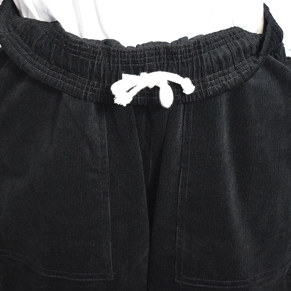 COOKMAN クックマン Harvest Pants Cropped High Wale Corduroy Dark Black -BLACK- メンズ パンツ atfpts