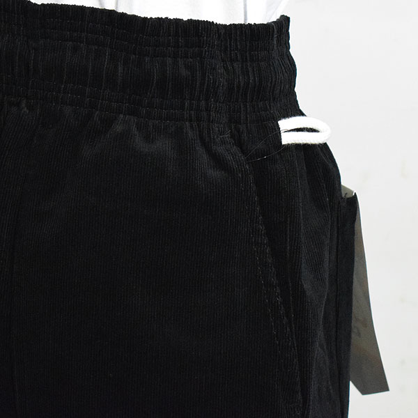 COOKMAN クックマン Harvest Pants Cropped High Wale Corduroy Dark Black -BLACK- メンズ パンツ atfpts