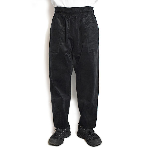 COOKMAN クックマン Harvest Pants Cropped High Wale Corduroy Dark Black -BLACK- メンズ パンツ atfpts