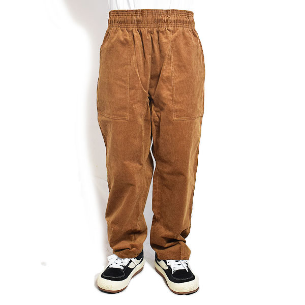 COOKMAN クックマン Harvest Pants Cropped High Wale Corduroy Dark Brown -DARK BROWN- メンズ パンツ atfpts