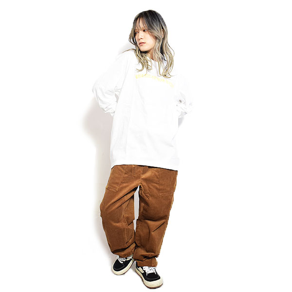 COOKMAN クックマン Harvest Pants Cropped High Wale Corduroy Dark Brown -DARK BROWN- メンズ パンツ atfpts