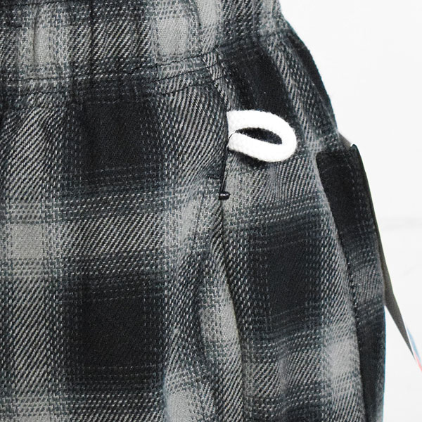 COOKMAN クックマン Chef Pants Tweed Ombre Check Black -BLACK- メンズ パンツ シェフパンツ atfpts