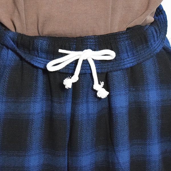 COOKMAN クックマン Chef Pants Tweed Ombre Check Blue -BLUE- メンズ パンツ シェフパンツ atfpts