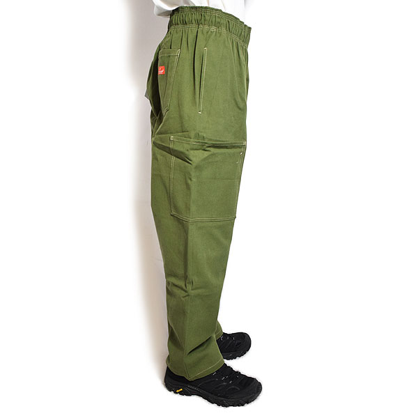 COOKMAN クックマン Chef Pants Semiwide Front Pocket Duck Canvas Olive -OLIVE GREEN- メンズ シェフパンツ atfpts