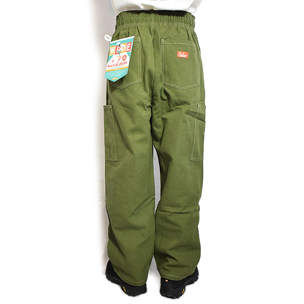 COOKMAN クックマン Chef Pants Semiwide Front Pocket Duck Canvas Olive -OLIVE GREEN- メンズ シェフパンツ atfpts
