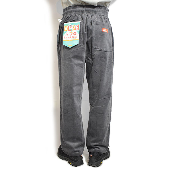 COOKMAN クックマン Chef Pants Semiwide Corduroy Charcoal -CHARCOAL- メンズ パンツ シェフパンツ atfpts