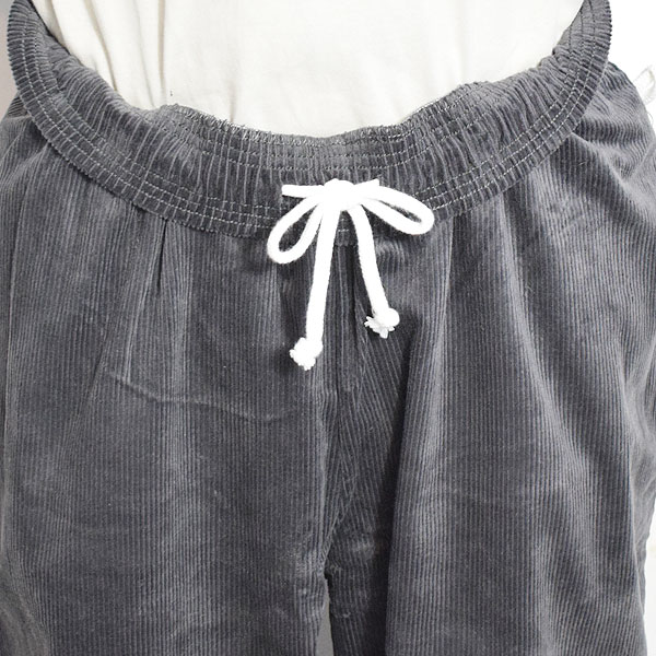 COOKMAN クックマン Chef Pants Semiwide Corduroy Charcoal -CHARCOAL- メンズ パンツ シェフパンツ atfpts