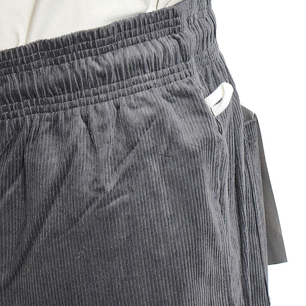 COOKMAN クックマン Chef Pants Semiwide Corduroy Charcoal -CHARCOAL- メンズ パンツ シェフパンツ atfpts