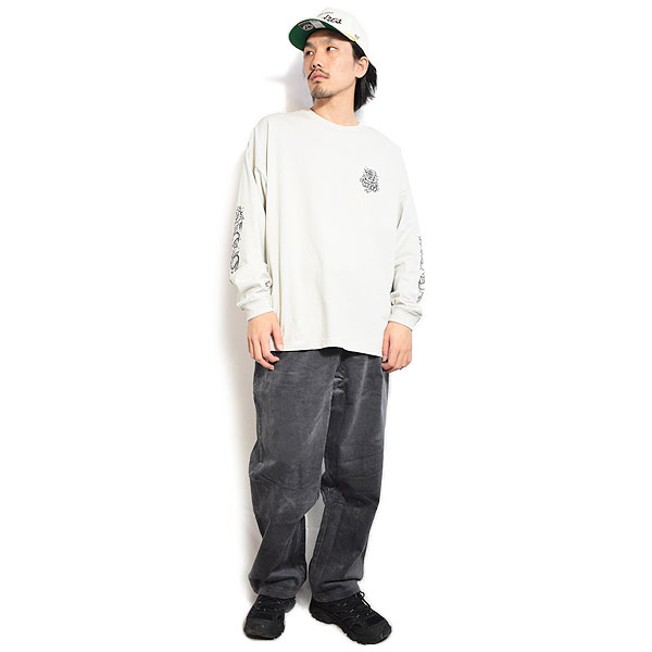 COOKMAN クックマン Chef Pants Semiwide Corduroy Charcoal -CHARCOAL- メンズ パンツ シェフパンツ atfpts