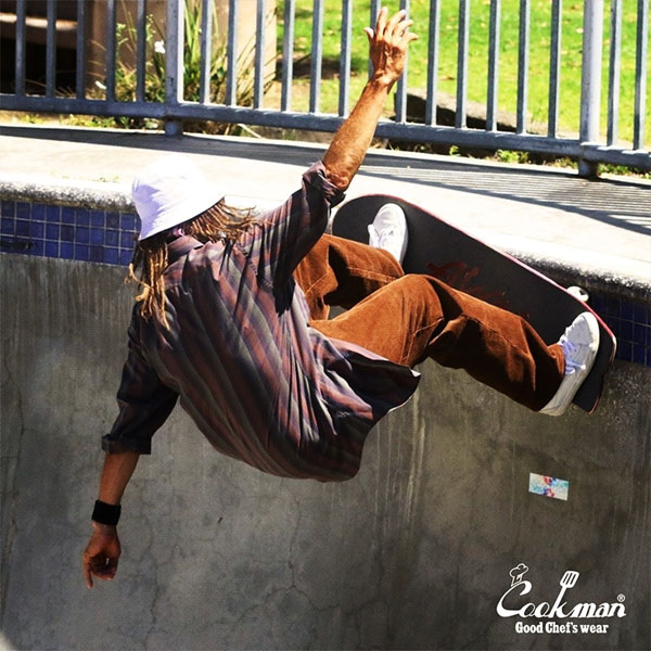 COOKMAN クックマン Chef Pants Semiwide Corduroy Dark Brown -DARK BROWN- メンズ パンツ シェフパンツ atfpts