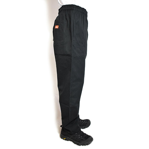 COOKMAN クックマン Chef Pants Semiwide Duck Canvas Black -BLACK- メンズ パンツ シェフパンツ atfpts