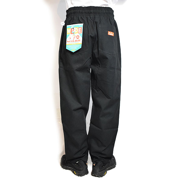 COOKMAN クックマン Chef Pants Semiwide Duck Canvas Black -BLACK- メンズ パンツ シェフパンツ atfpts