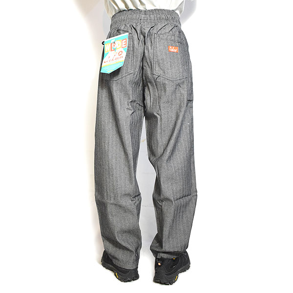 COOKMAN クックマン Chef Pants Semiwide Herringbone Denim Light Black -CHARCOAL- メンズ パンツ シェフパンツ atfpts