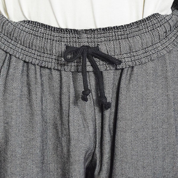 COOKMAN クックマン Chef Pants Semiwide Herringbone Denim Light Black -CHARCOAL- メンズ パンツ シェフパンツ atfpts