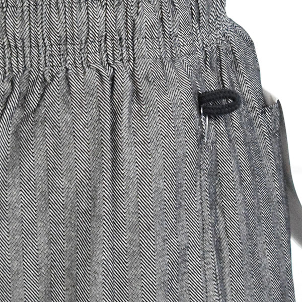 COOKMAN クックマン Chef Pants Semiwide Herringbone Denim Light Black -CHARCOAL- メンズ パンツ シェフパンツ atfpts