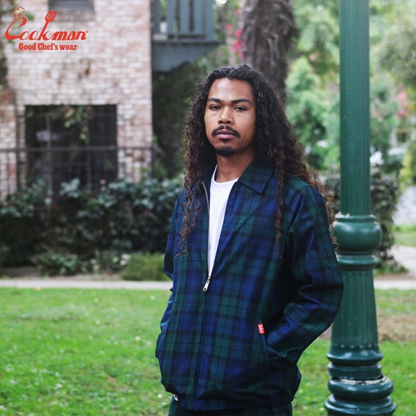 COOKMAN クックマン Delivery Jacket Woven Black Watch Check -NAVY- メンズ ジャケット デリバリージャケット アウター atfjkt