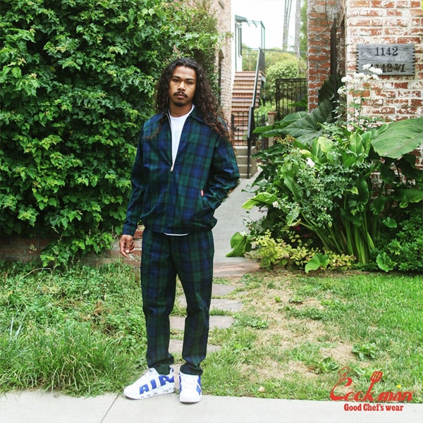 COOKMAN クックマン Delivery Jacket Woven Black Watch Check -NAVY- メンズ ジャケット デリバリージャケット アウター atfjkt