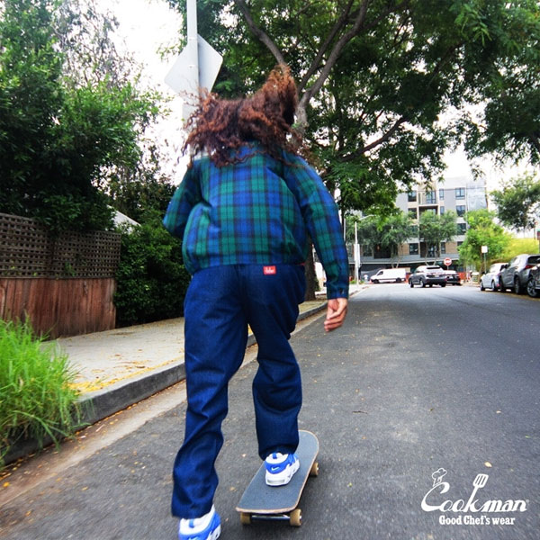 COOKMAN クックマン Delivery Jacket Woven Black Watch Check -NAVY- メンズ ジャケット デリバリージャケット アウター atfjkt