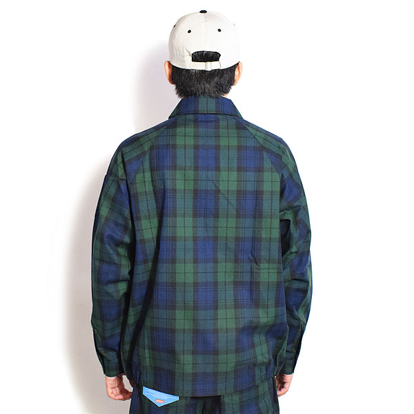COOKMAN クックマン Delivery Jacket Woven Black Watch Check -NAVY- メンズ ジャケット デリバリージャケット アウター atfjkt