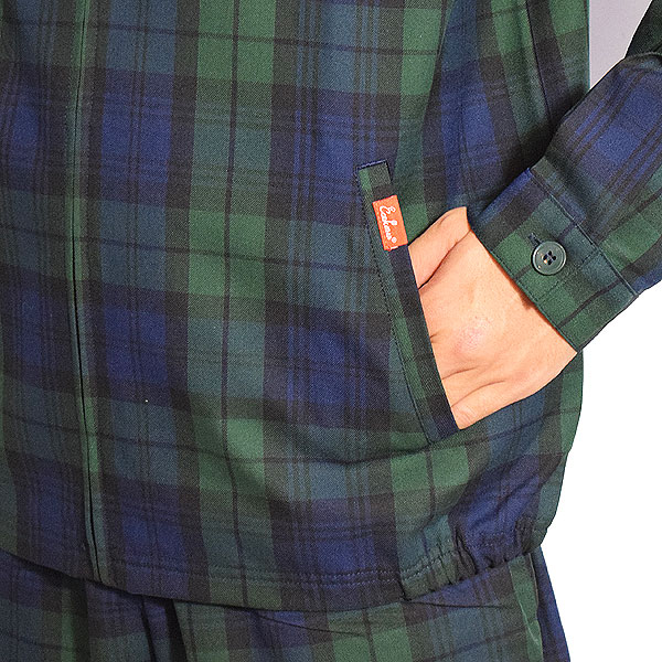 COOKMAN クックマン Delivery Jacket Woven Black Watch Check -NAVY- メンズ ジャケット デリバリージャケット アウター atfjkt