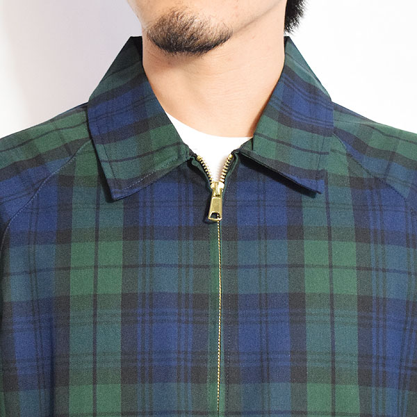 COOKMAN クックマン Delivery Jacket Woven Black Watch Check -NAVY- メンズ ジャケット デリバリージャケット アウター atfjkt