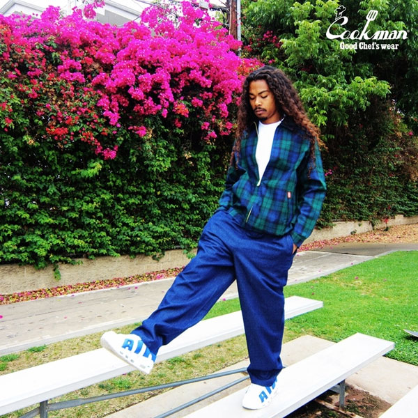 COOKMAN クックマン Delivery Jacket Woven Black Watch Check -NAVY- メンズ ジャケット デリバリージャケット アウター atfjkt