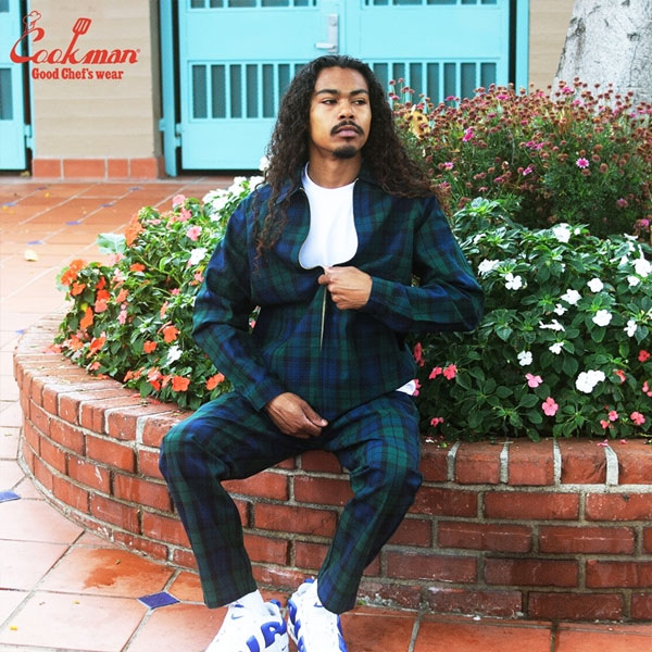 COOKMAN クックマン Delivery Jacket Woven Black Watch Check -NAVY- メンズ ジャケット デリバリージャケット アウター atfjkt