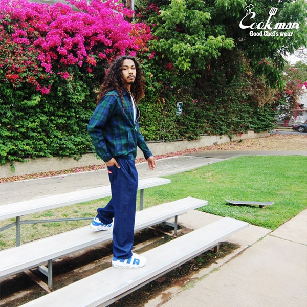 COOKMAN クックマン Delivery Jacket Woven Black Watch Check -NAVY- メンズ ジャケット デリバリージャケット アウター atfjkt