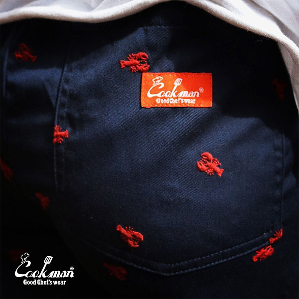 COOKMAN クックマン Chef Pants Embroidery Lobster Navy -NAVY- メンズ パンツ シェフパンツ イージーパンツ ストリート atfpts