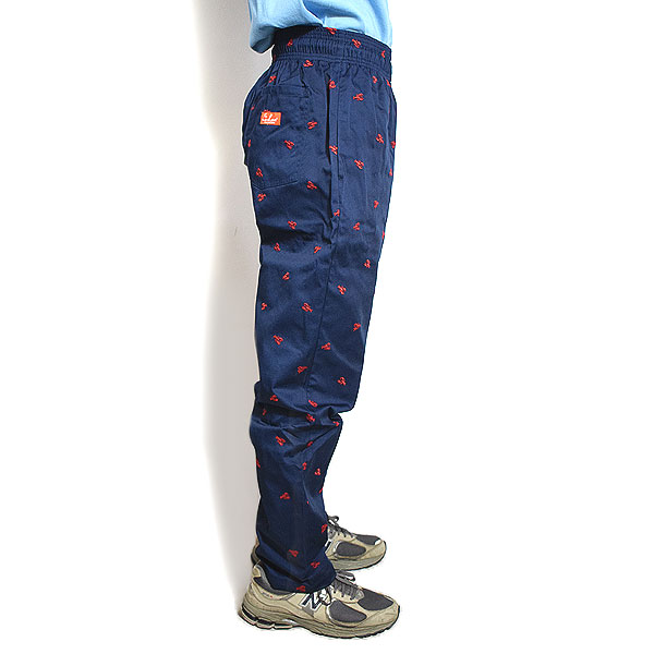 COOKMAN クックマン Chef Pants Embroidery Lobster Navy -NAVY- メンズ パンツ シェフパンツ イージーパンツ ストリート atfpts