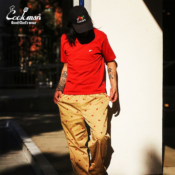 COOKMAN クックマン Chef Pants Embroidery Lobster Beige -BEIGE- メンズ パンツ シェフパンツ イージーパンツ ストリート atfpts