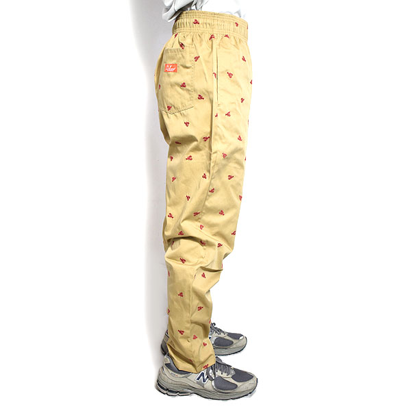 COOKMAN クックマン Chef Pants Embroidery Lobster Beige -BEIGE- メンズ パンツ シェフパンツ イージーパンツ ストリート atfpts