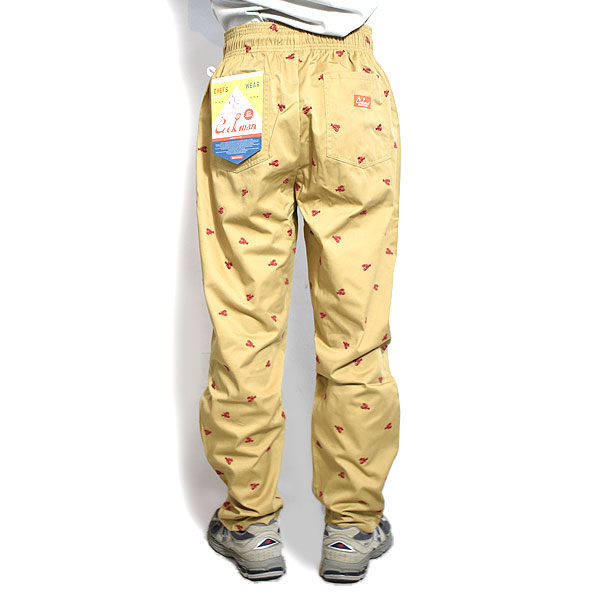 COOKMAN クックマン Chef Pants Embroidery Lobster Beige -BEIGE- メンズ パンツ シェフパンツ イージーパンツ ストリート atfpts