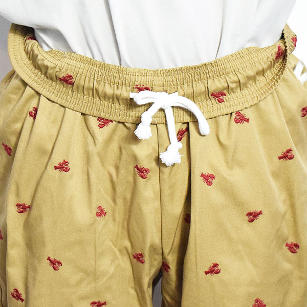 COOKMAN クックマン Chef Pants Embroidery Lobster Beige -BEIGE- メンズ パンツ シェフパンツ イージーパンツ ストリート atfpts