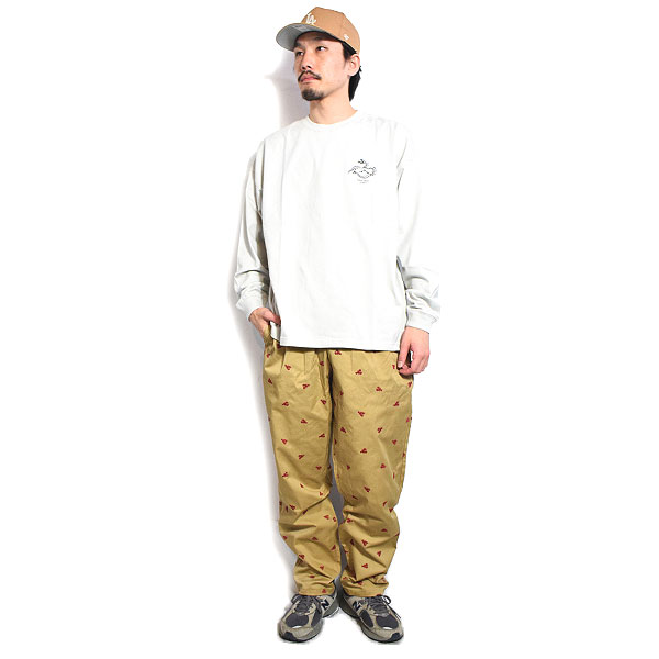 COOKMAN クックマン Chef Pants Embroidery Lobster Beige -BEIGE- メンズ パンツ シェフパンツ イージーパンツ ストリート atfpts