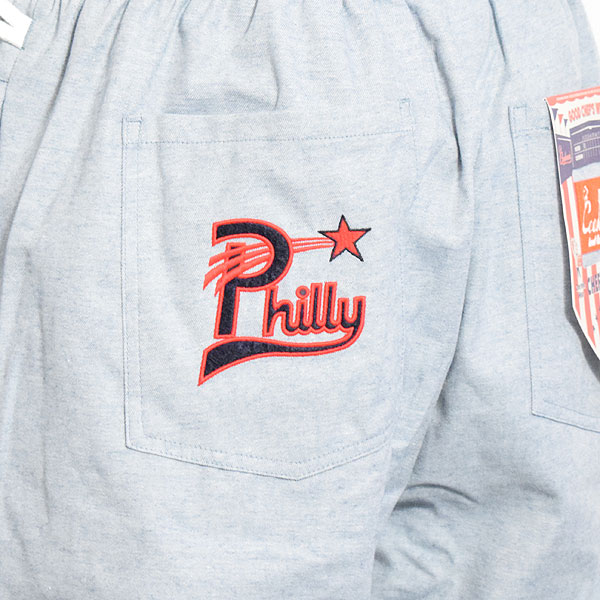 COOKMAN クックマン Chef Pants Semiwide Philadelphia Stars Heather Blue -LIGHT BLUE- メンズ パンツ シェフパンツ atfpts