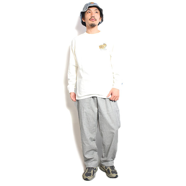 COOKMAN クックマン Chef Pants Semiwide Memphis Red Sox Heather Gray -GRAY- メンズ パンツ シェフパンツ セミワイド atfpts