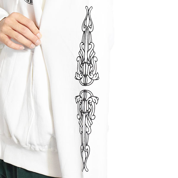 COOKMAN クックマン Zip Hoodie Cutlery -WHITE- メンズ パーカー ジップパーカー スウェット 裏パイル 送料無料 ストリート atftps